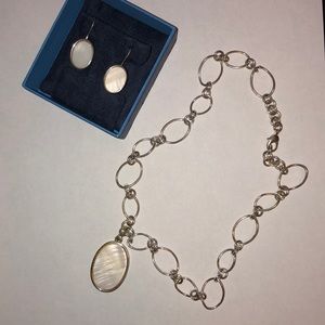 Earrings and necklace